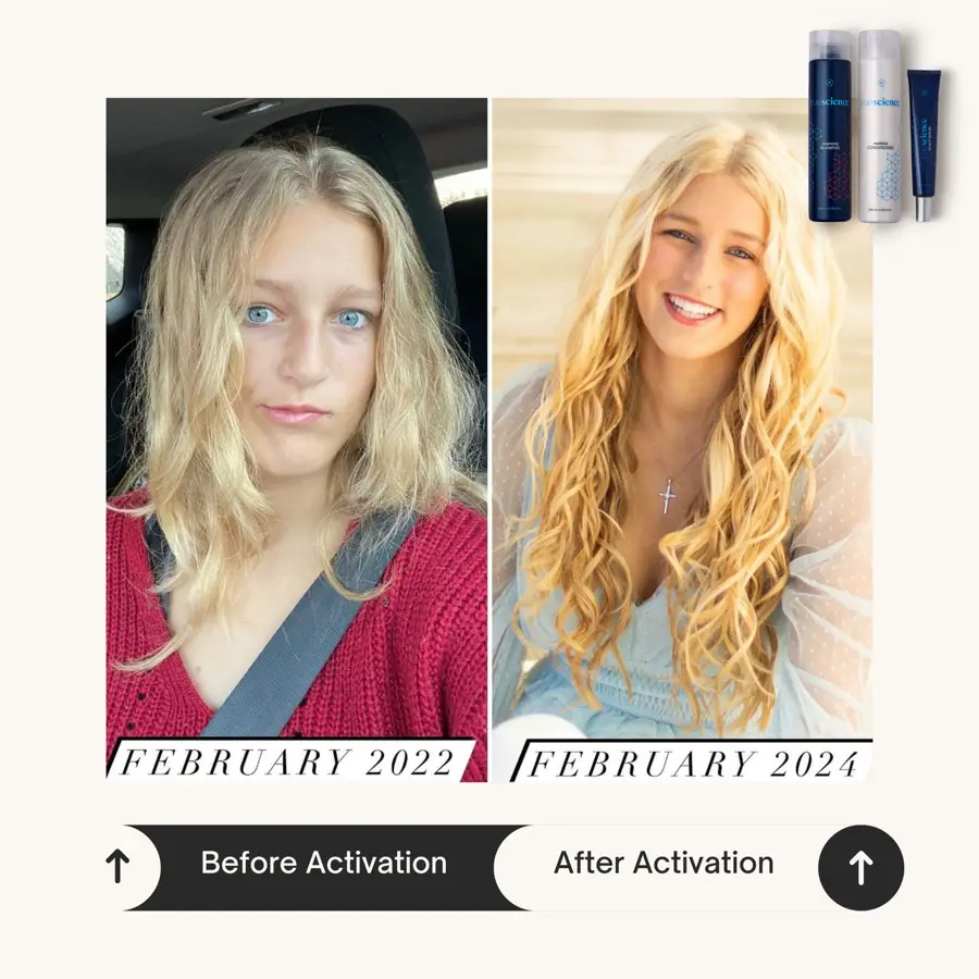 Customer before and after photo